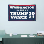 Washington for Trump Vance 2024バナー 横断幕 (トレードショー)
