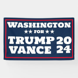 Washington for Trump Vance 2024バナー 横断幕