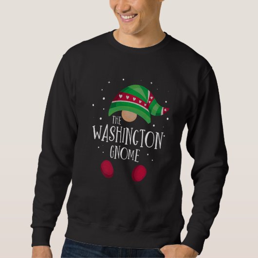 Washington Gnome Family Matching Christmas Pajamas スウェットシャツ (正面)