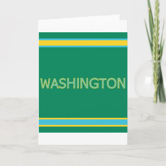 Washington Greeting Card カード