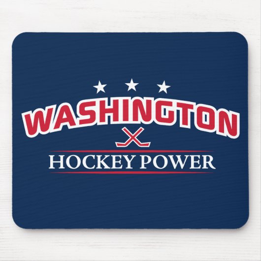 Washington Hockeyパワーブルーマウスパッド マウスパッド (正面)