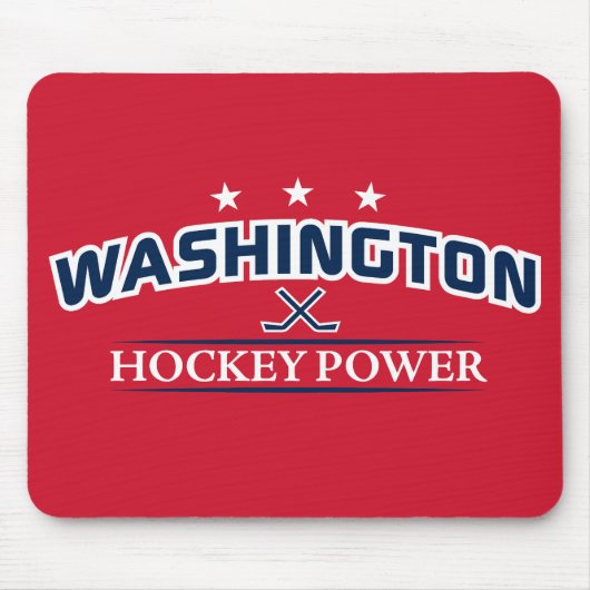 Washington Hockeyパワーレッドマウスパッド マウスパッド (正面)