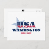 Washington in Red、White、Blueポストカード ポストカード (正面/裏面)