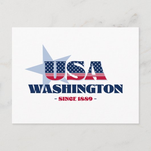 Washington in Red、White、Blueポストカード ポストカード (正面)