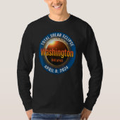 Washington Indiana IN Total Solar Eclipse 2024 3 Tシャツ (正面)