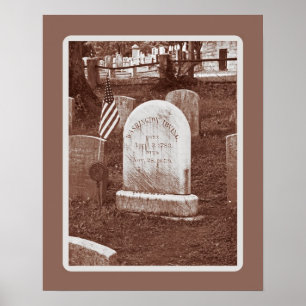Washington Irving's tombstone ポスター
