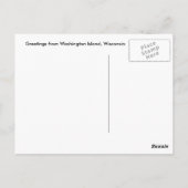 Washington Island, WIチャート航海のはがき ポストカード (裏面)