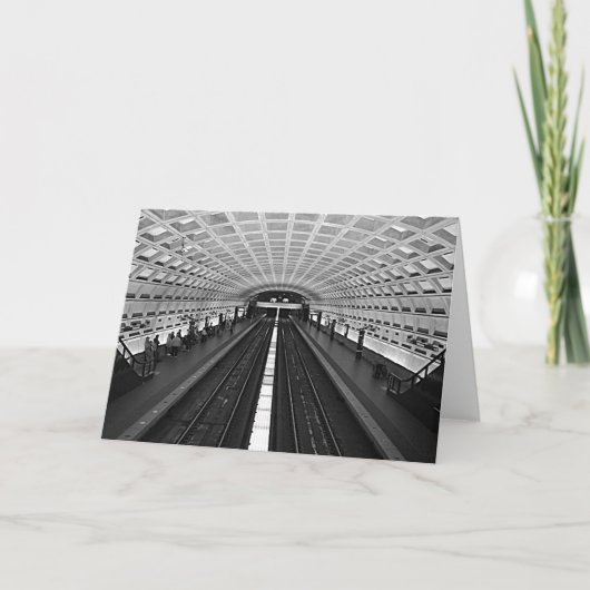 Washington Metro Station Look at the Rails カード (正面)