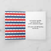 Washington Monument 250 Years Fireworks シーズンカード (内部)