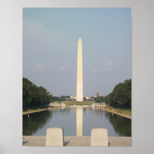 Washington Monument and the Reflecting Pool Poster ポスター (正面)
