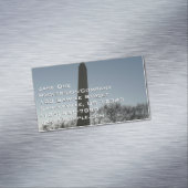 Washington Monument in Winter II Landscape マグネット名刺 (インサイチュ)