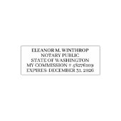 Washington Notary Public  セルフインキングスタンプ (デザイン)