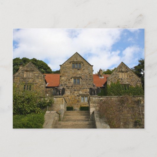 Washington Old Hall、英国はがき ポストカード (正面)