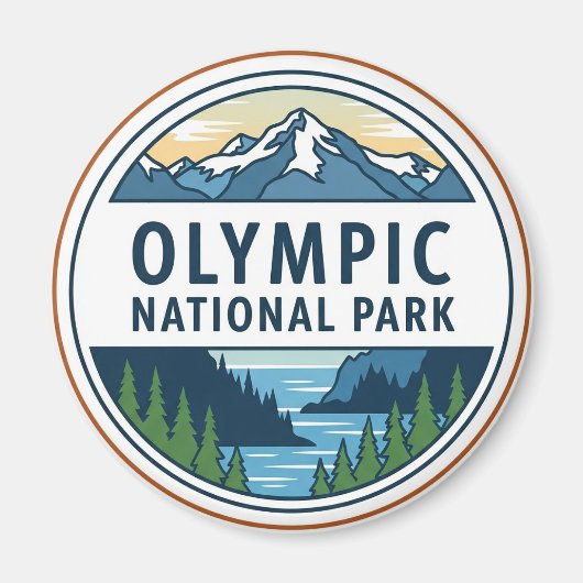 Washington olympic national park マグネット (正面)