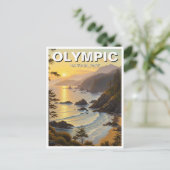 Washington olympic national park travel ポストカード (スタンド正面)