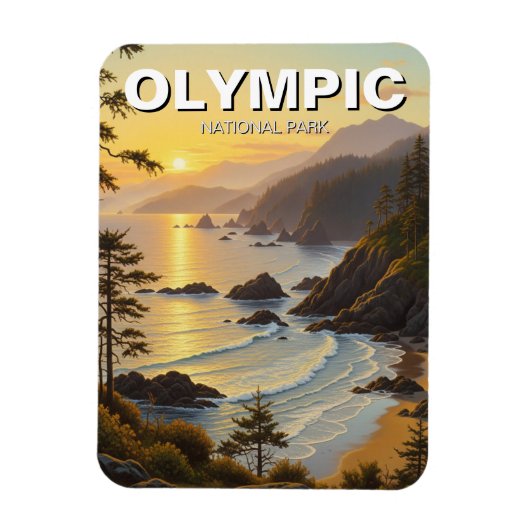 Washington olympic national park travel マグネット (縦)