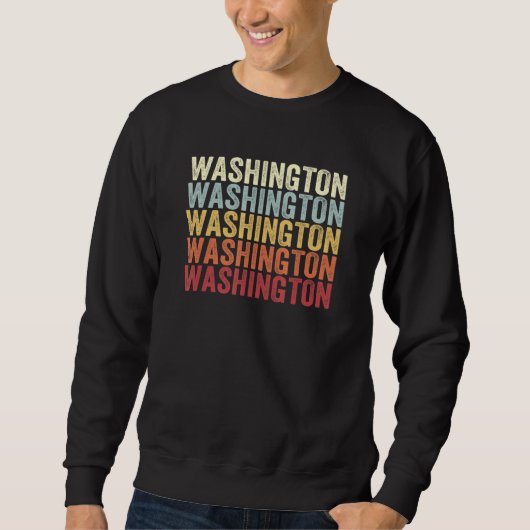 Washington Pennsylvania Washington PA Retro Vintag スウェットシャツ (正面)
