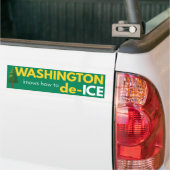 Washington political bumper sticker バンパーステッカー (トラック上)