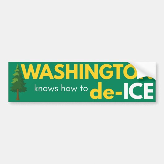 Washington political bumper sticker バンパーステッカー (正面)