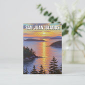 Washington san juan islands travel ポストカード (スタンド正面)