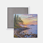 Washington san juan islands travel マグネット (正面/裏面)