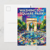 Washington Square Park USA ポストカード (正面/裏面)
