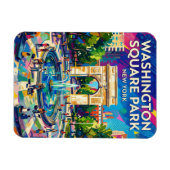 Washington Square Park USA マグネット (横)