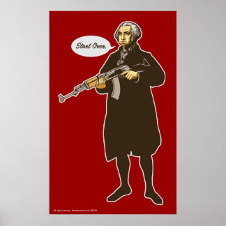 Washington "Start Over" Print ポスター