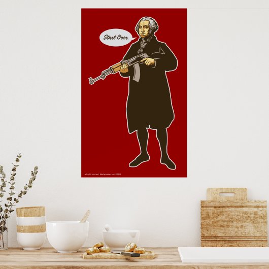 Washington "Start Over" Print ポスター (キッチン)