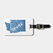 Washington State Home Wood Grain ラゲッジタグ (正面横)