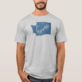 Washington State Home Wood Grain Tシャツ (正面)