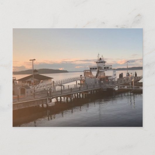 Washington State Seaport Ferry Photography ポストカード (正面)