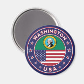 Washington sticker, phone case, tote bag マグネット (正面/裏面)