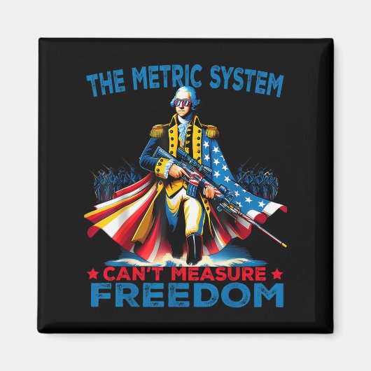 Washington The Metric System Can't Measure Dom マグネット (正面)