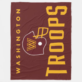 Washington Troops Football Fleece Blanket フリースブランケット