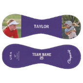 Washington Violet Doré Personnalisé 2 photos ソフトボール (パネル)