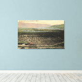 WashingtonAerial View of an Orchard キャンバスプリント (インサイチュ (ウッドフロア))