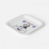 Washington's Contribution ペーパープレート (傾斜あり)