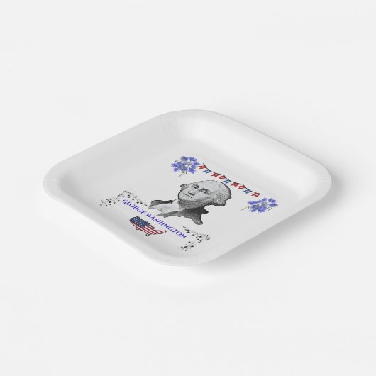 Washington's Contribution ペーパープレート (傾斜あり)