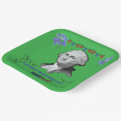 Washington's Contribution kelly green ペーパープレート (傾斜あり)