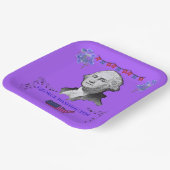 Washington's Contribution purple ペーパープレート (傾斜あり)