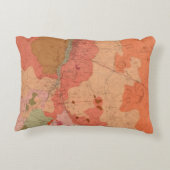 Washoe地区の地質地図 アクセントクッション (裏面)