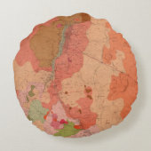 Washoe地区の地質地図 ラウンドクッション (裏面)