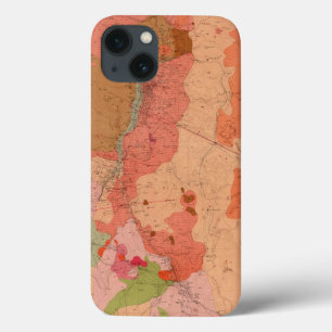 Washoe地区の地質地図 iPhone 13ケース
