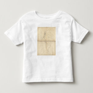 Washoe鉱山の地域の地形図 トドラーTシャツ