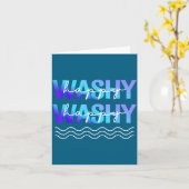 Washy Washy Funny Ship Washy Washy Cruise  カード (黄色い花)
