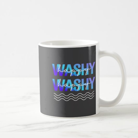 Washy Washy Funny Ship Washy Washy Cruise  コーヒーマグカップ (右)