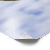 Waslijn met knuffelbeer die hangt te drogen. フォトプリント (角)