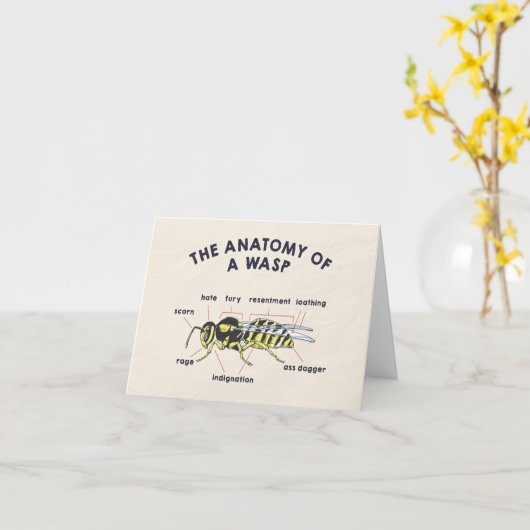 Waspの解剖学 カード (黄色い花)