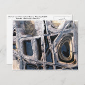 Wasp頭部のボクストワークのコンクリート ポストカード (正面/裏面)